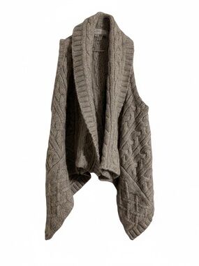 Ann Taylor Loft Asymetric Vest Cable Knit Sweater - NWOT